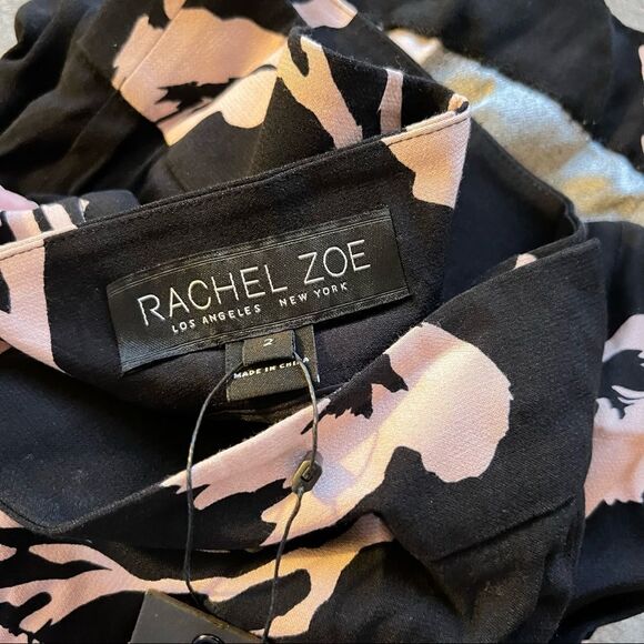 NWT Rachel Zoe Landon Floral Printed Wide-Leg Cropped Pants 2 - Picture 4 of 4